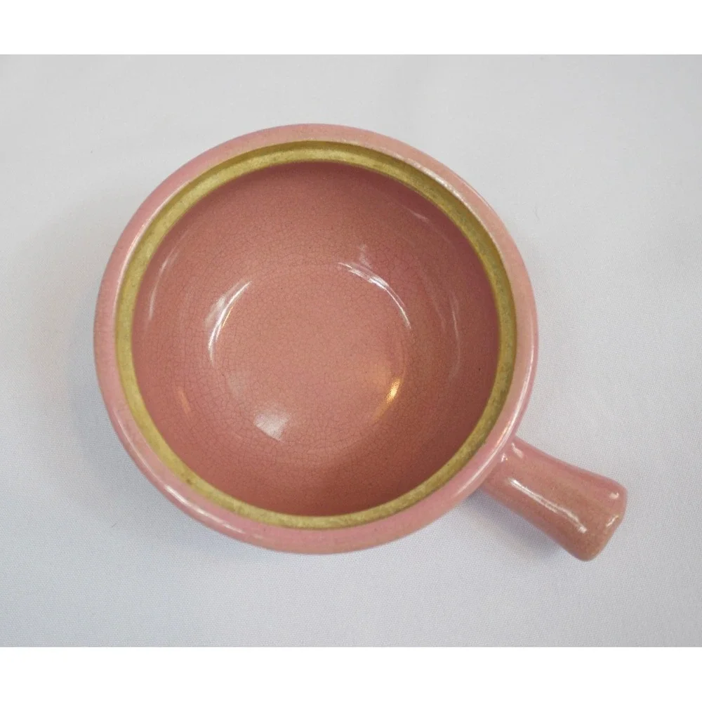 Vintage Watt Stoneware Soup Bowl‎ with Lid & Handle Set of 2 Made in USA